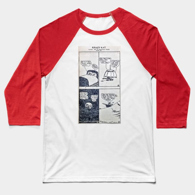 Krazy Kat Baseball T-Shirt by Mystery Lane